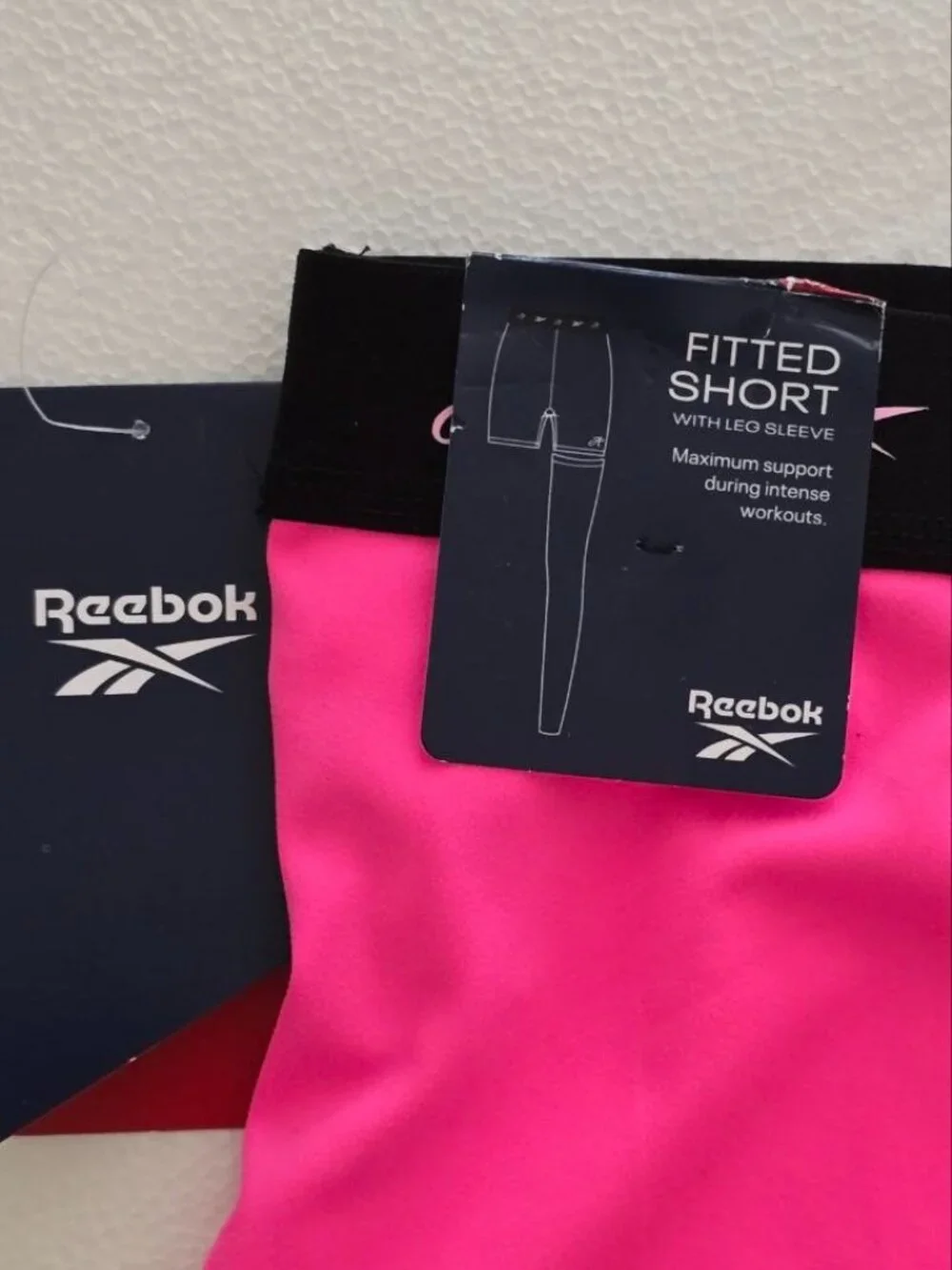 Reebok Compression Shorts Sleeve Set NWT Womens XL Neon Hot Pink Volleyball Gym